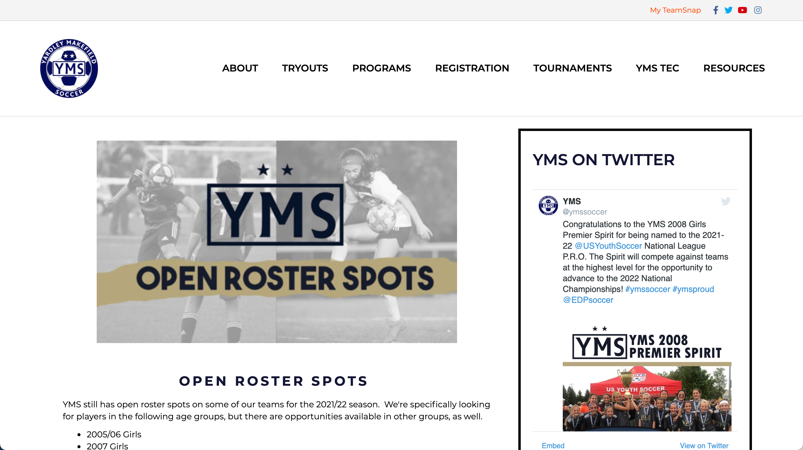 YMS site preview