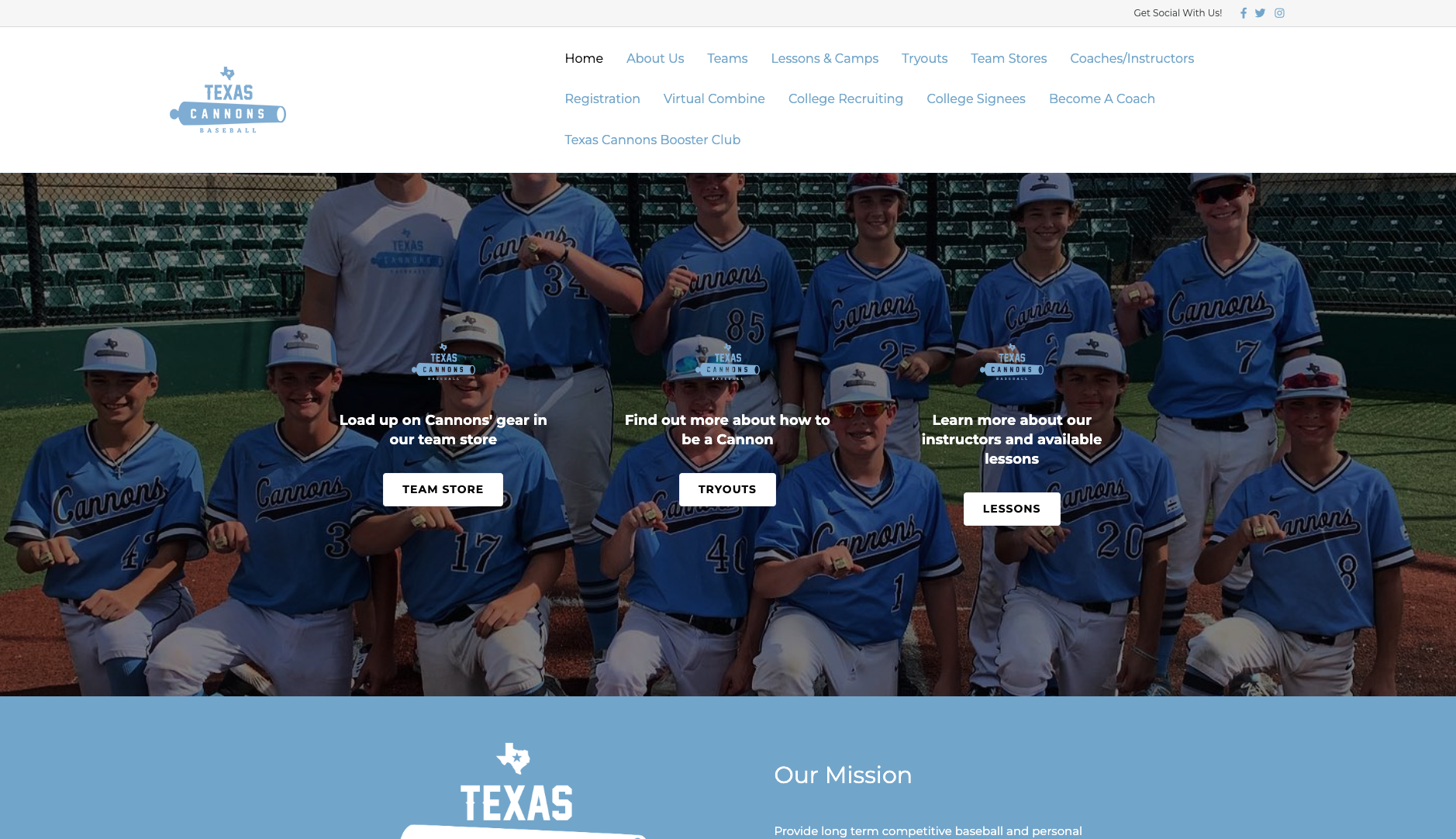 Texas Cannons Site